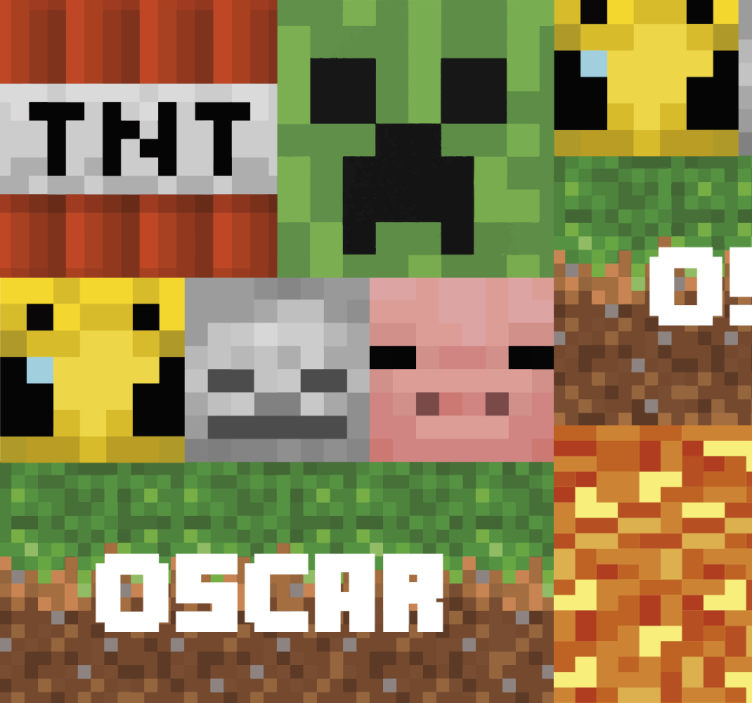 Papel tapiz juvenil patrón geométrico de juego - TenVinilo