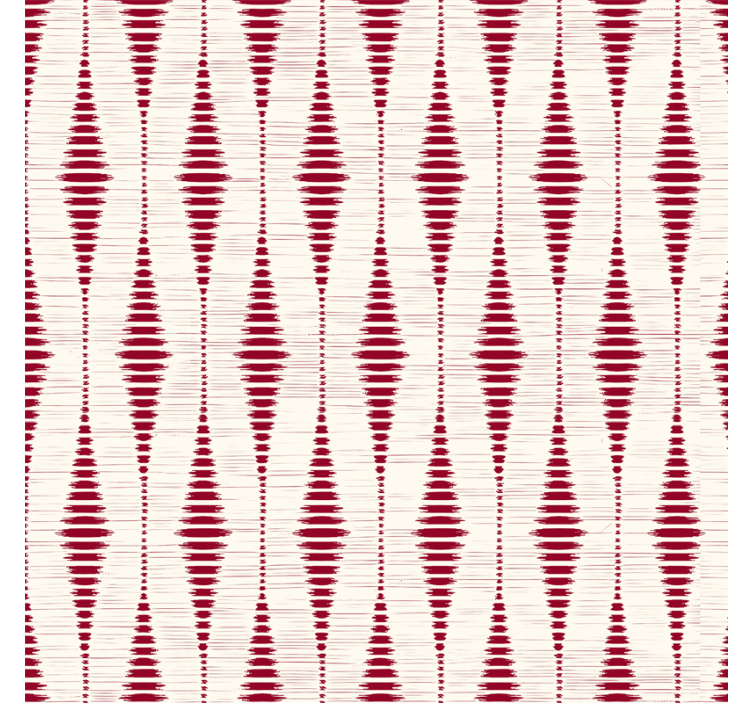 Papel tapiz geométrico rabaul ikat rojo - TenVinilo