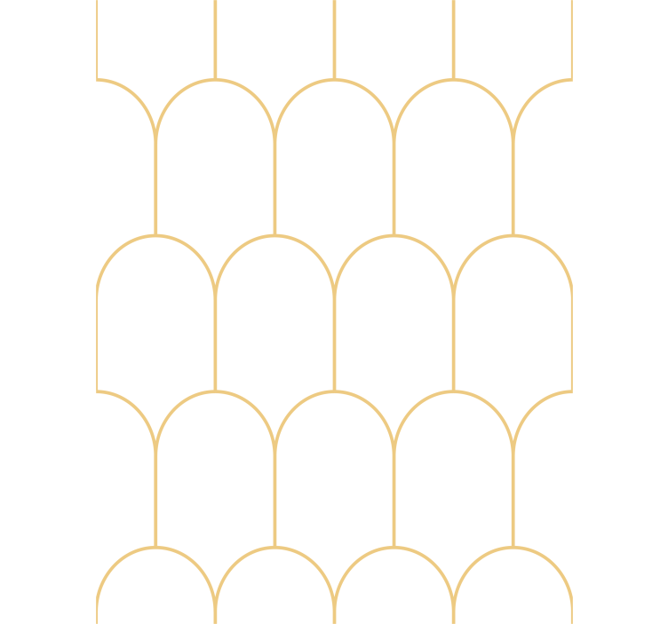 Papel tapiz para sala arcos dorados elegantes - TenVinilo