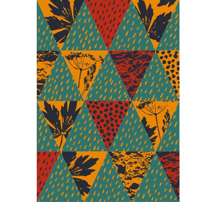Papel tapiz pasillo arte geométrico lluvia - TenVinilo