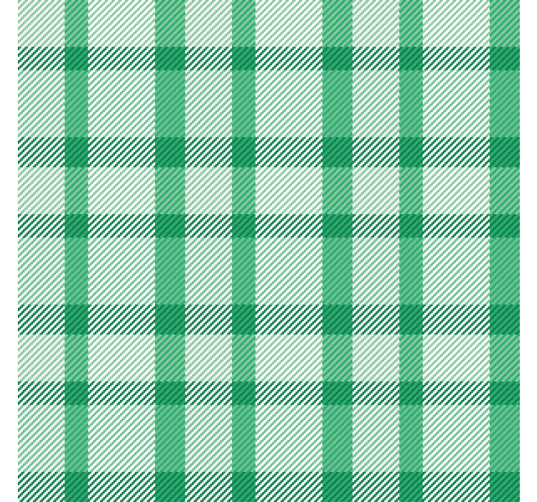 Papel tapiz pasillo cuadros verdes y blancos - TenVinilo