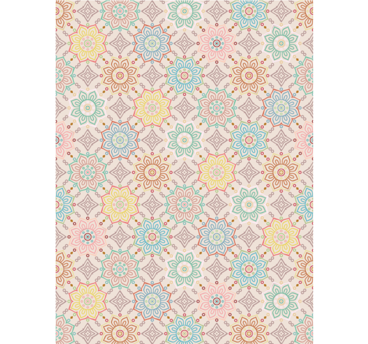 Papel tapiz pasillo estilo abuela chic - TenVinilo