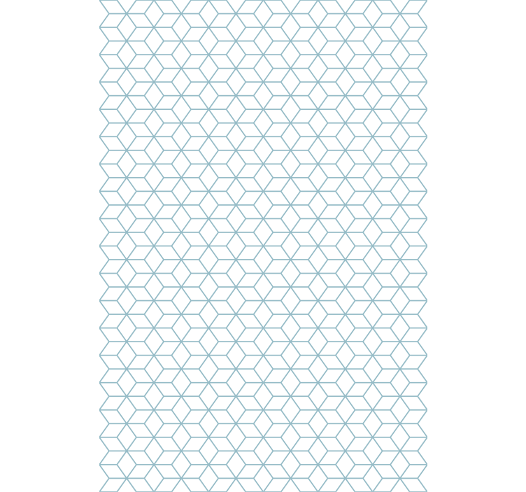 Papel tapiz nórdico fondo blanco líneas geométricas azules - TenVinilo