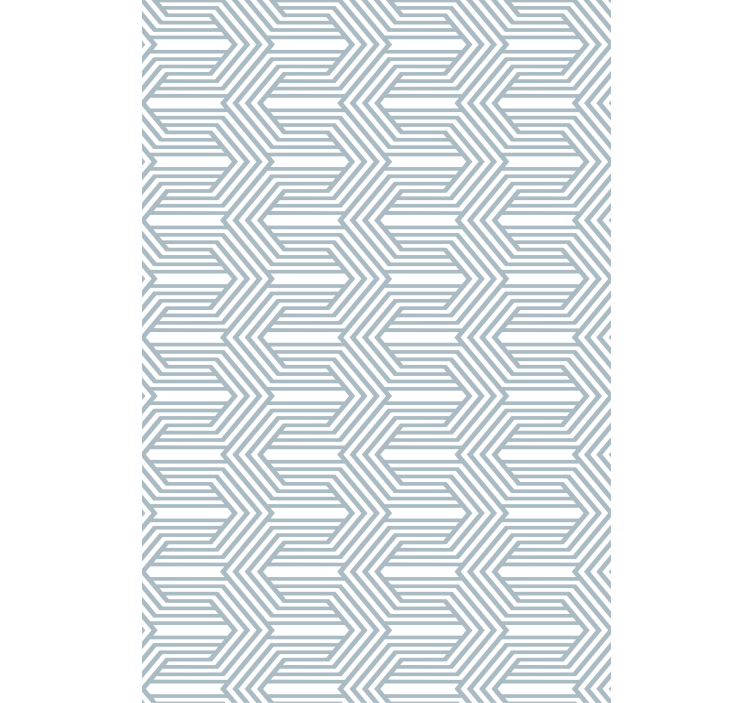Papel tapiz nórdico fondo azul con líneas blancas - TenVinilo