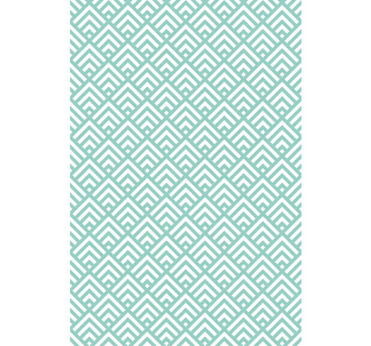 Papel tapiz nórdico patrón de líneas aquamarina irregulares - TenVinilo