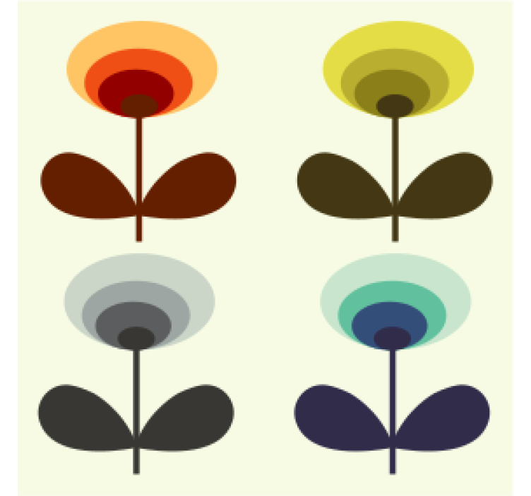 Papel tapiz vintage años 70 - TenVinilo