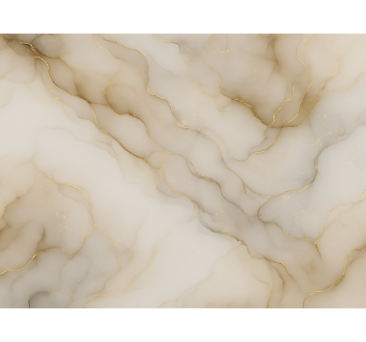 Papel tapiz recámara matrimonial mármol con oro - TenVinilo