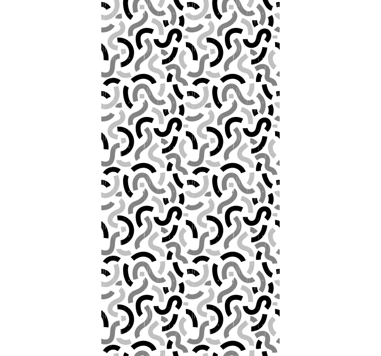 Papel tapiz recámara matrimonial formas en blanco y negro - TenVinilo