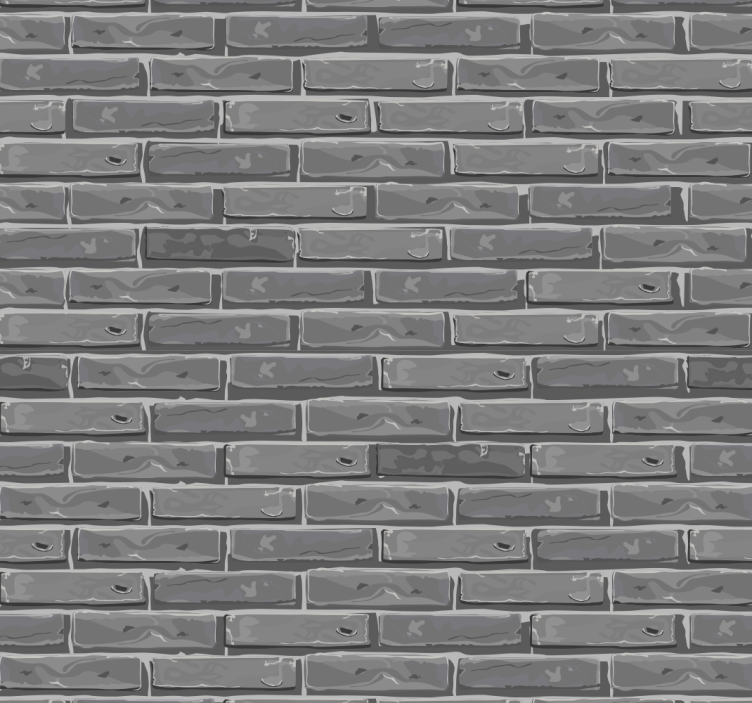 Papel pintado ladrillo en la sombra - TenVinilo