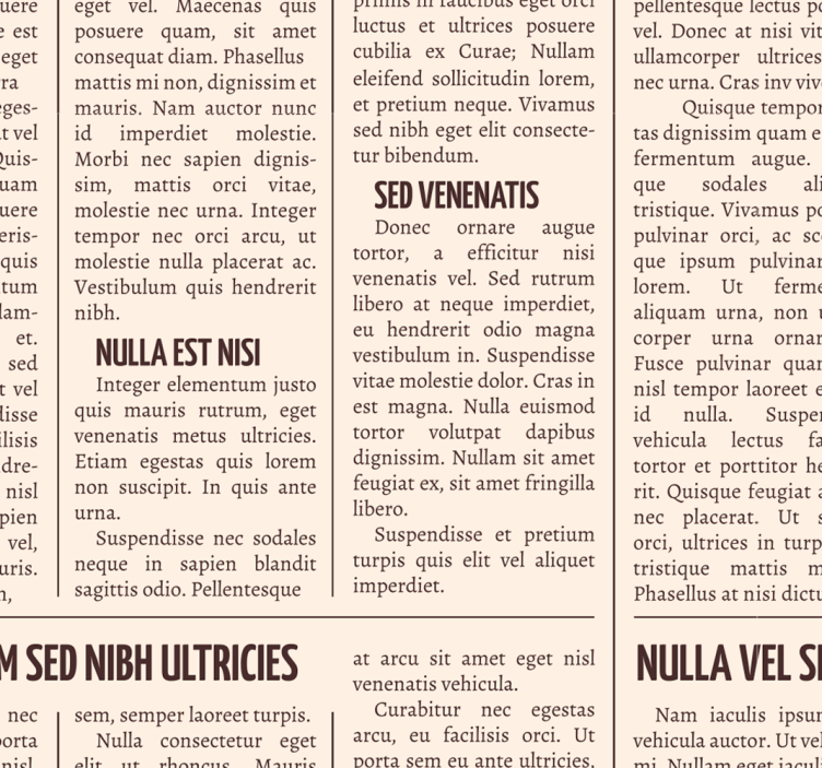 Papel pintado abstracto Papel pintado periódico vintage impresión - TenVinilo