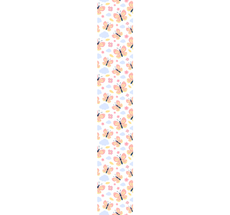 Papel pintado mariposas y nubes - TenVinilo