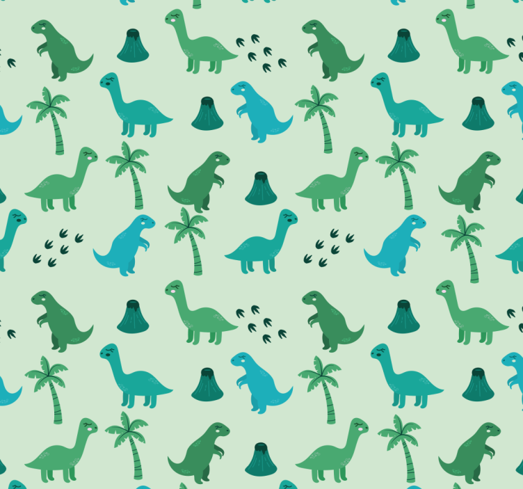 Papel tapiz dinosaurios motivos de dinosaurios - TenVinilo