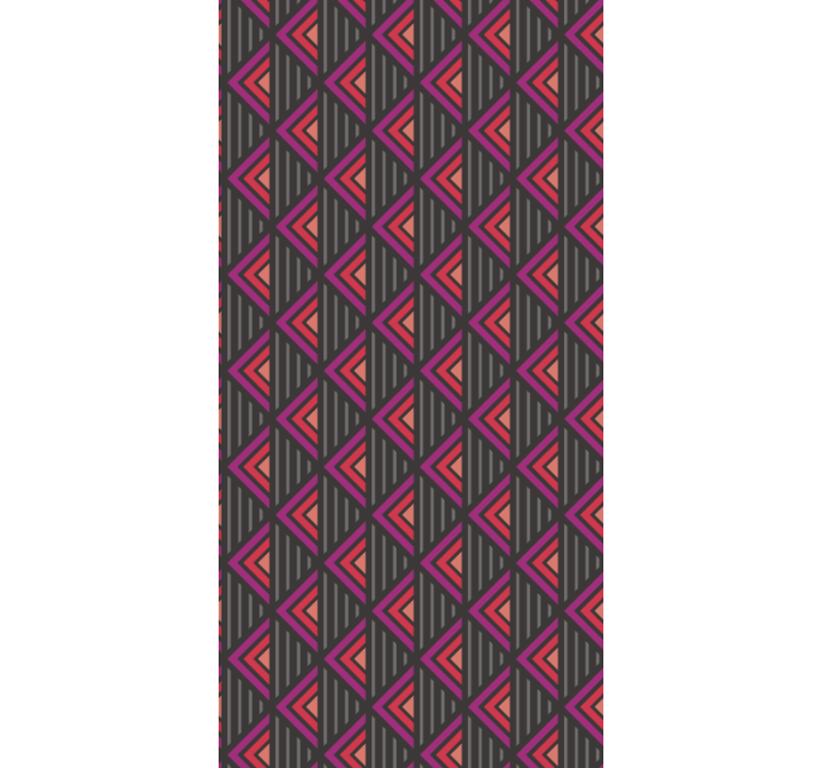 Papel tapiz para sala rejilla triangular - TenVinilo