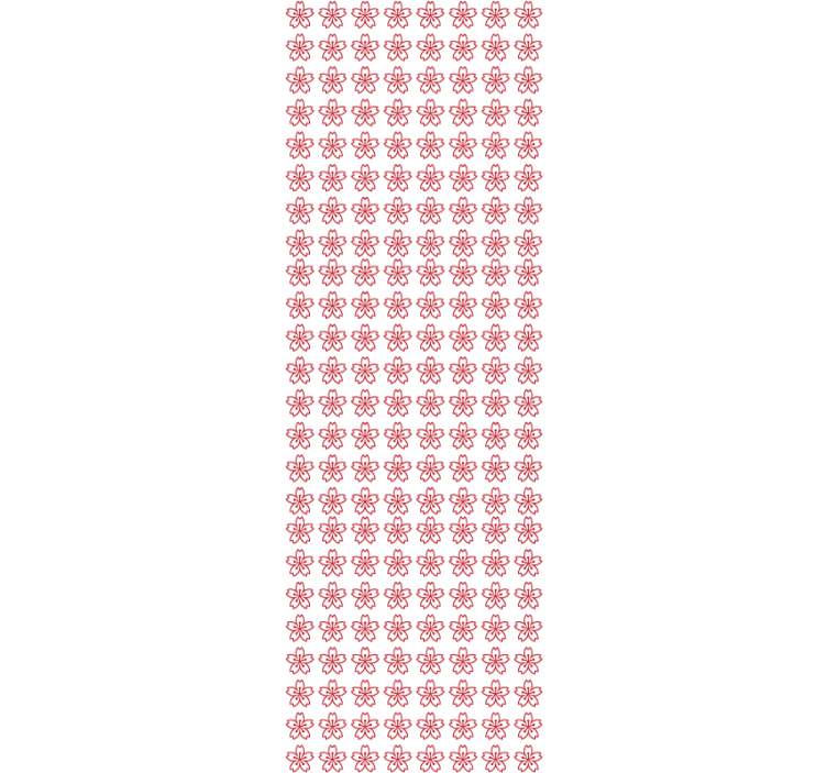 Papel tapiz floral simetría floral - TenVinilo