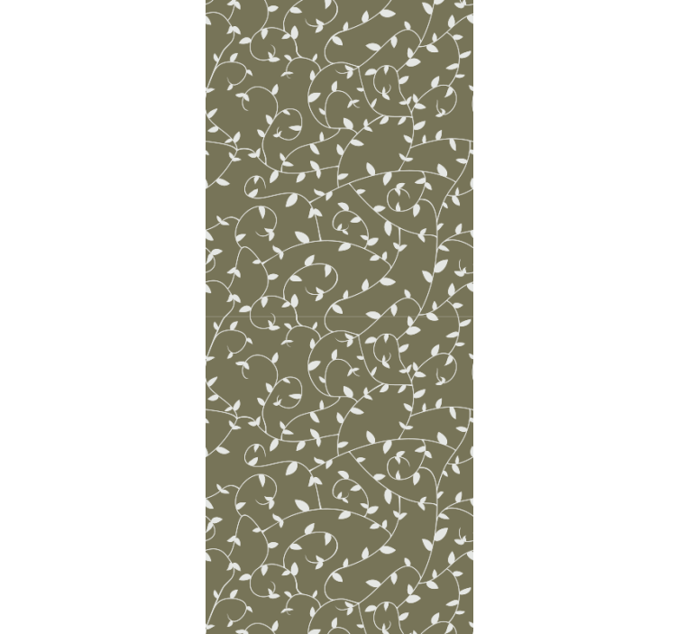 Papel tapiz ornamental remolinos botánicos - TenVinilo