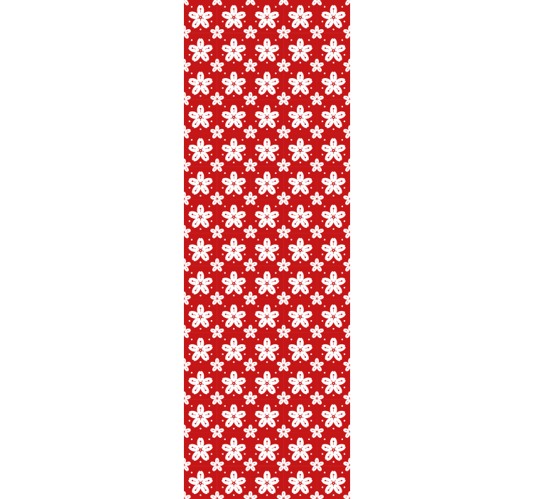 Papel tapiz floral conjunto con motivos florales - TenVinilo