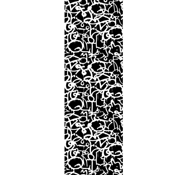 Papel pintado de arte Goteo de pintura en blanco y negro - TenVinilo