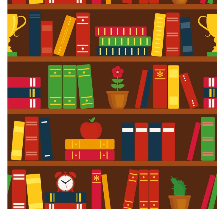 Papel pintado despacho Biblioteca en casa - TenVinilo