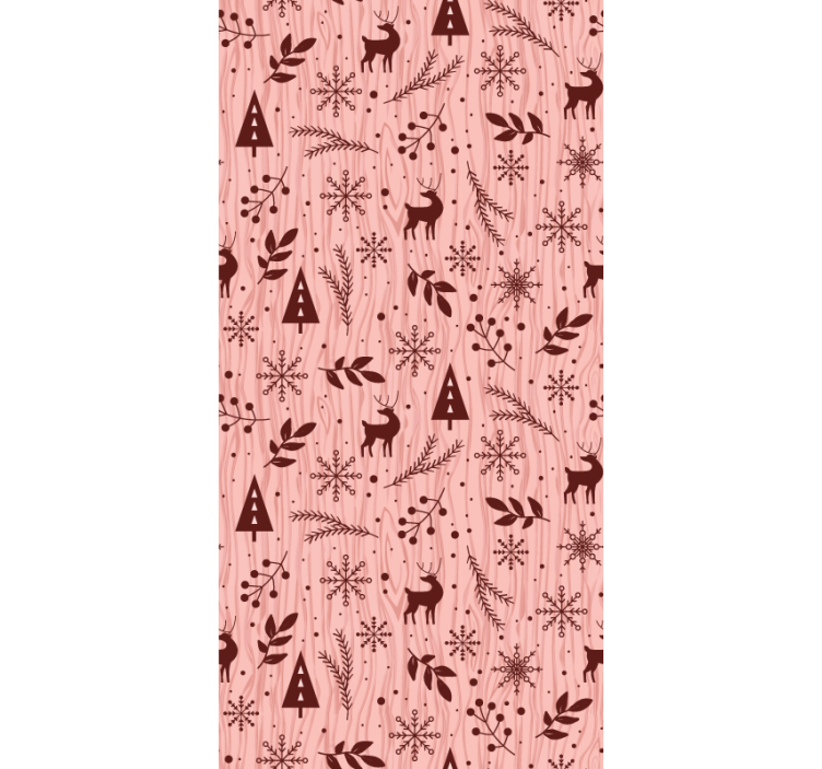 Papel tapiz animales escena del bosque de renos - TenVinilo