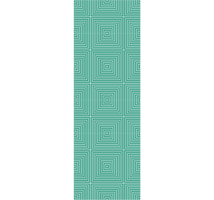 Papel pintado cuadros verdes - TenVinilo