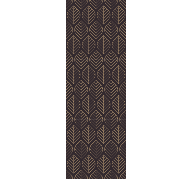 Papel pintado moderno Hojas otoñales elegante diseño - TenVinilo