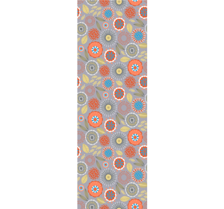 Papel tapiz flores estallido floral - TenVinilo