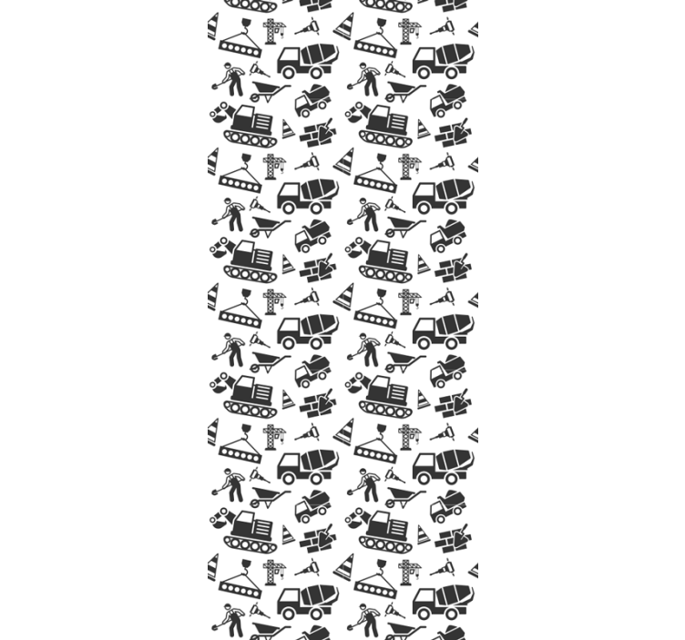 Papel tapiz industrial motivo de construcción - TenVinilo