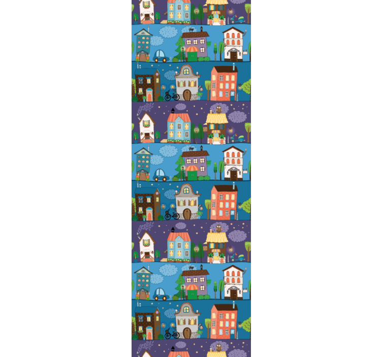 Papel tapiz ciudades cuentos urbanos - TenVinilo