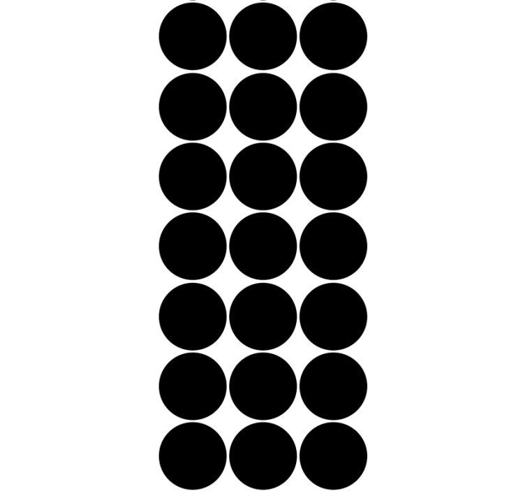 Papel tapiz círculos patrón circular elegante en color negro - TenVinilo