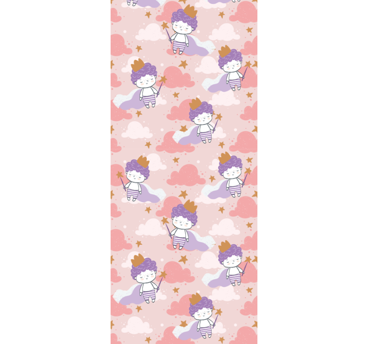 Papel pintado retro Principito de los 80 con corona - TenVinilo