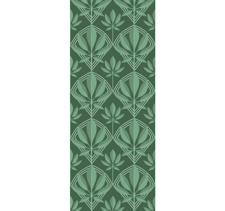 Papel tapiz para sala patrón vertical verde - TenVinilo