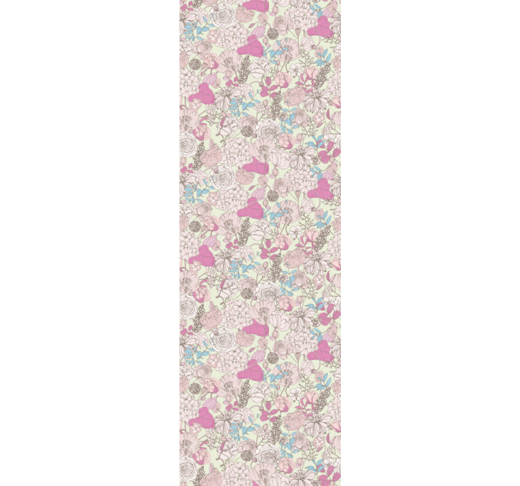 Papel tapiz floral jardín clásico vintage - TenVinilo