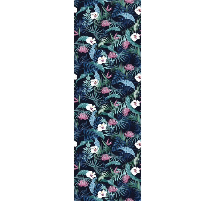 Papel pintado naturaleza Plantas exóticas en hojas - TenVinilo