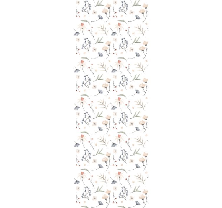 Papel pintado floral Lindas flores multicolores - TenVinilo