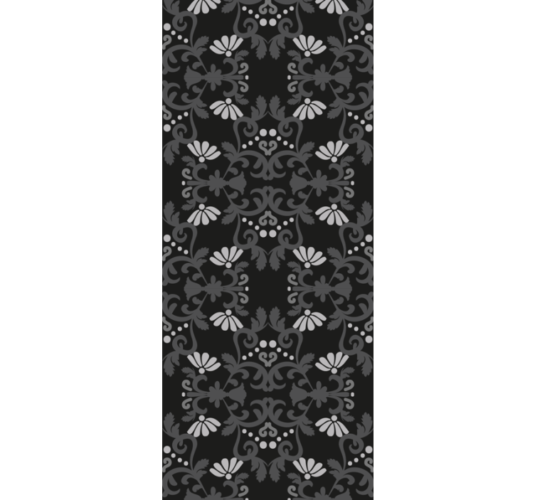 Papel tapiz floral elegante exhibición botánica - TenVinilo