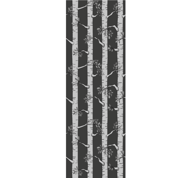 Papel tapiz árboles elegante bosque de abedules - TenVinilo