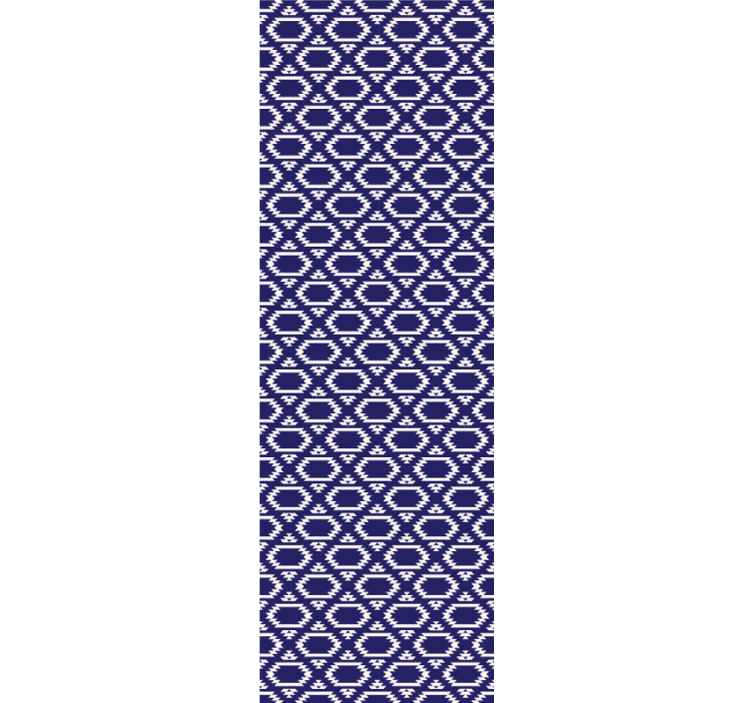 Papel pintado abstracto Patrón irregular de rombos azules - TenVinilo