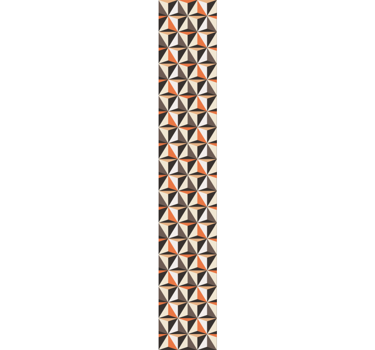 Papel pared 3D Líneas estampadas triangulares retro - TenVinilo