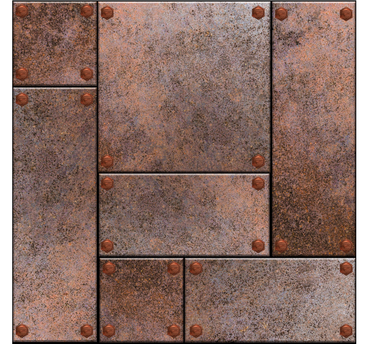 Papel decorativo juvenil platos de metal - TenVinilo