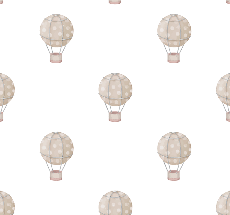 Papel tapiz bebé globos grises - TenVinilo