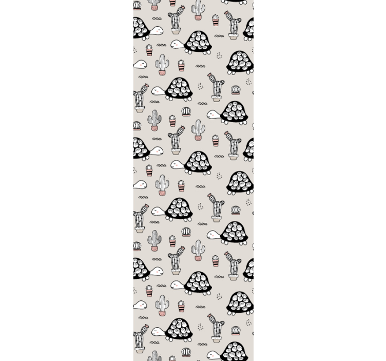 Papel pintado animal tortuga bonito  - TenVinilo