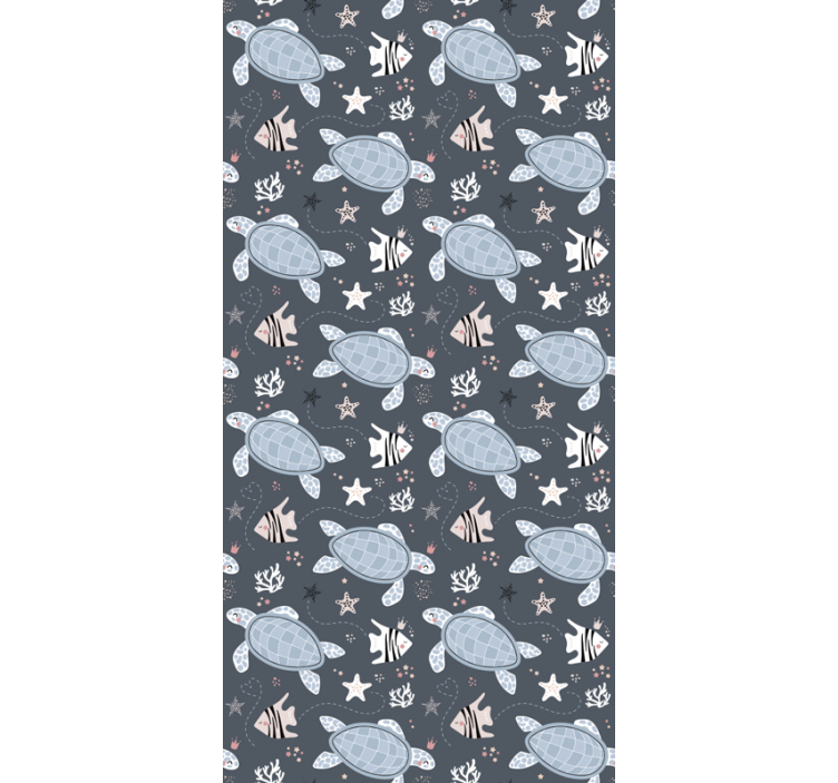 Papel tapiz animales diseño de criaturas marinas - TenVinilo