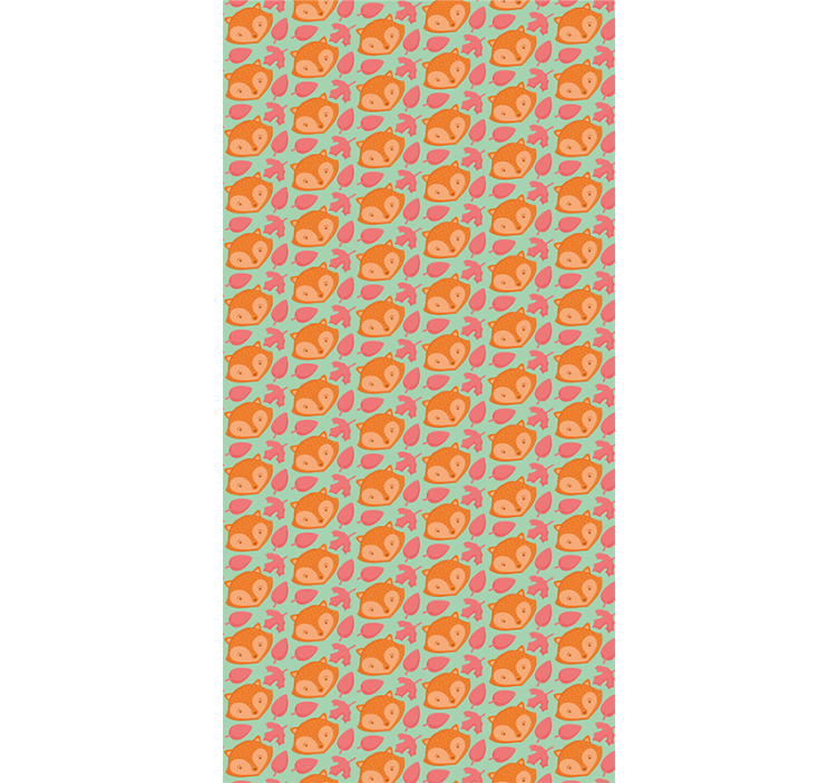 Papel tapiz animales patrón de pez juguetón - TenVinilo