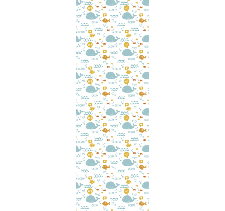 Papel tapiz animales lindas ballenas del océano - TenVinilo