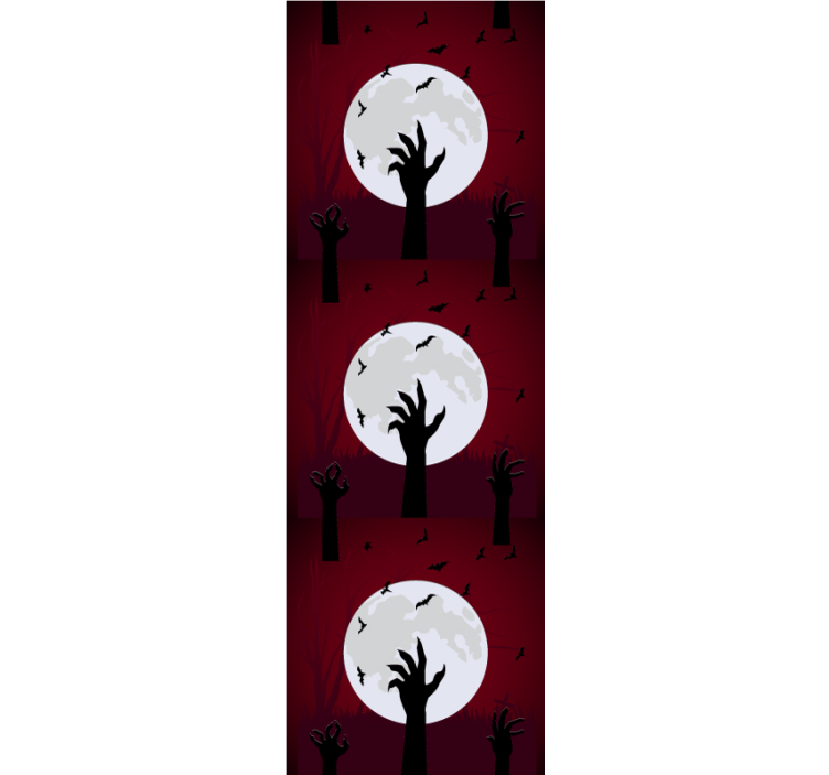 Papel tapiz halloween escena tenebrosa a la luz de la luna - TenVinilo
