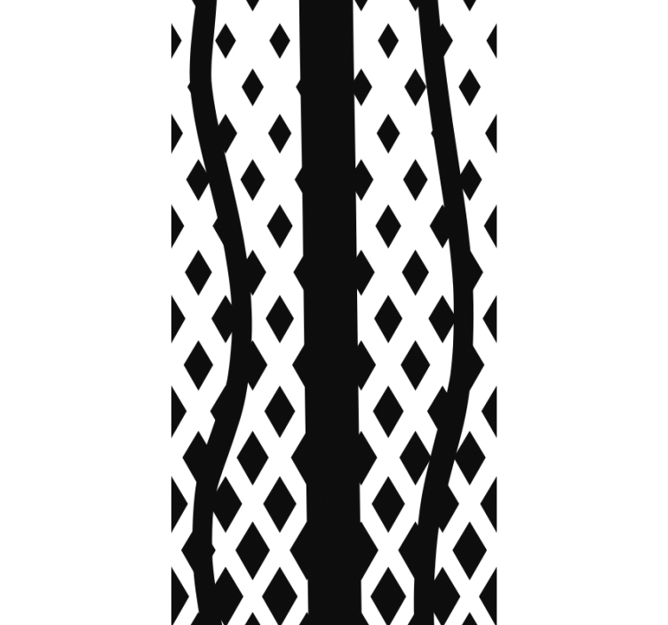 Papel pintado moderno rayas y puntos negros - TenVinilo