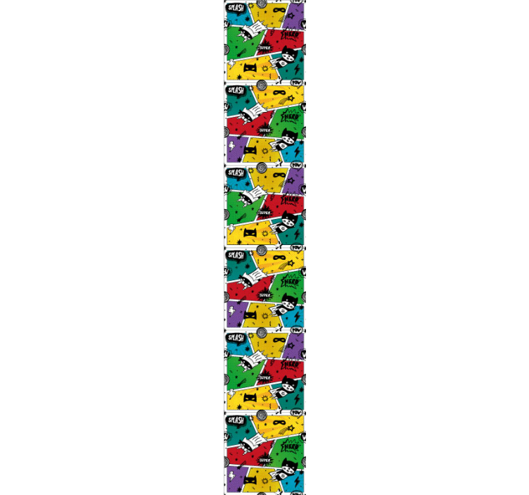 Papel tapiz infantil personajes de dibujos animados - TenVinilo