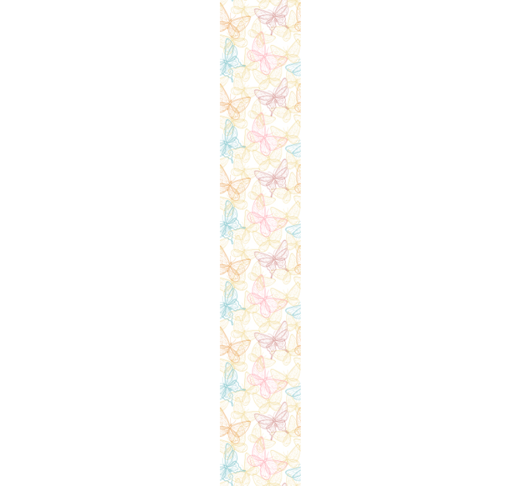 Papel pintado baño mariposas coloridas - TenVinilo