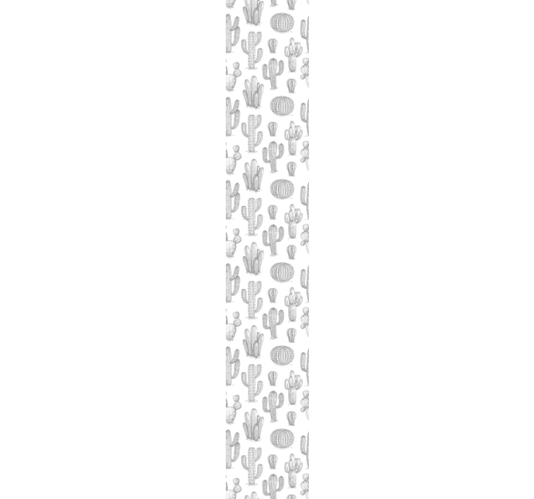 Papel pintado retro Cactus y flores estilo vintage - TenVinilo