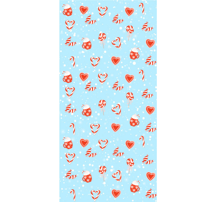 Papel pintado dormitorio Nieve y dulces - TenVinilo